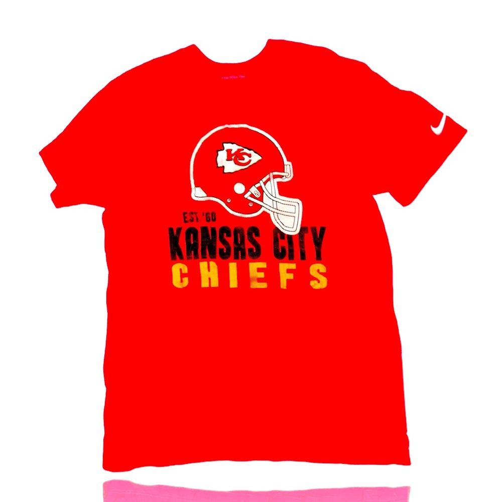 NIKE: Kansas City Chiefs Vintage Style Logo Tee: Adult Unisex Medium: Mahomes